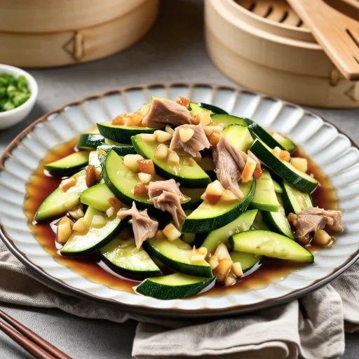 Zucchini Tuna Stir-fry