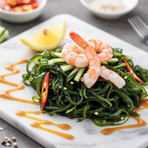 Seaweed Salad with Mustard Dressing