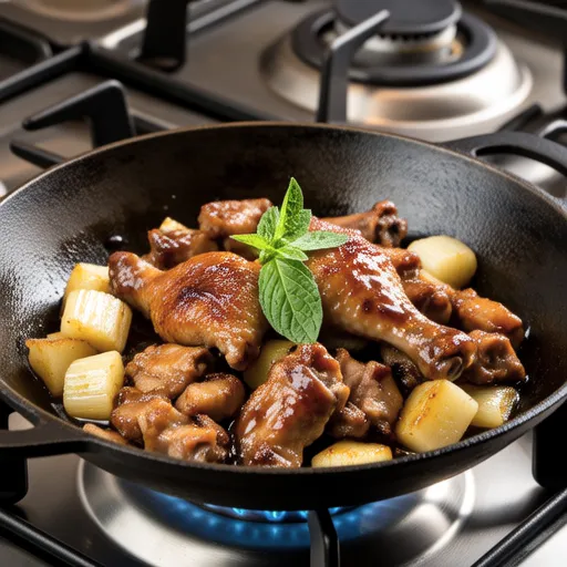 Chicken and Turnip Stir-fry with Oyster Sauce
