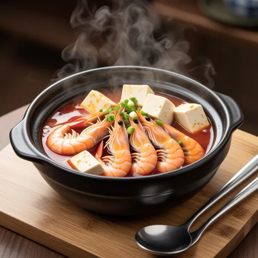 Shrimp Soft Tofu Soup