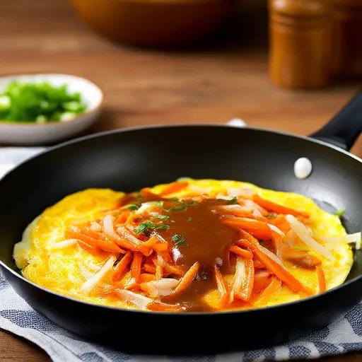 Sauté de Carottes, Oignons et Œufs