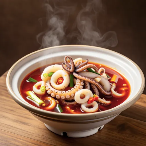 Spicy and Refreshing Squid Soup