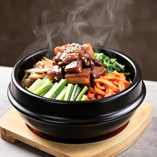 Bean Sprouts and Okra Pork Kimchi