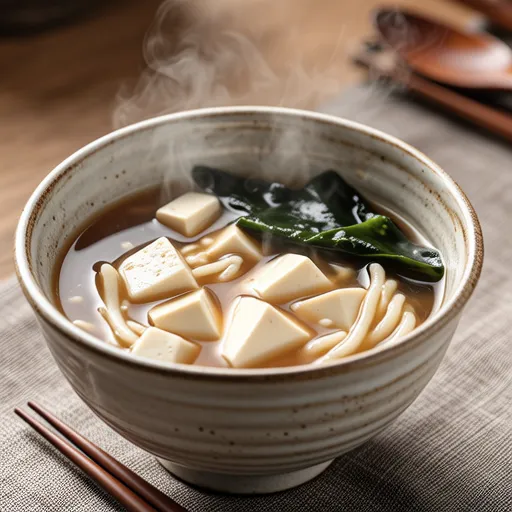 Miso Soup with Myoga and Wakame