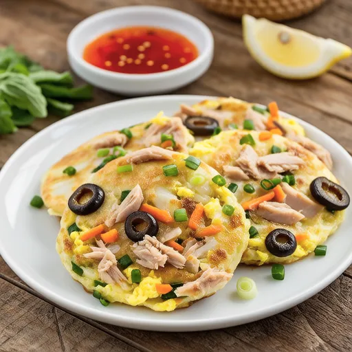 Simple Tuna Egg Pancakes Recipe