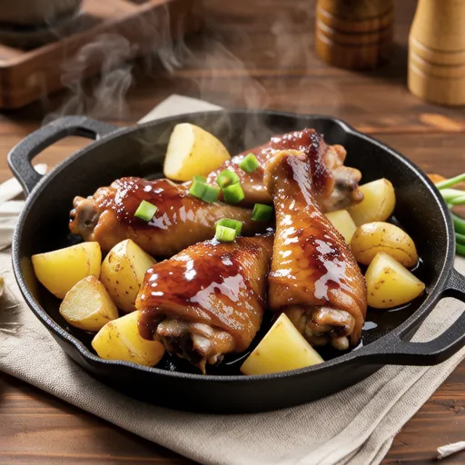 Potato and Chicken Teriyaki Simmer