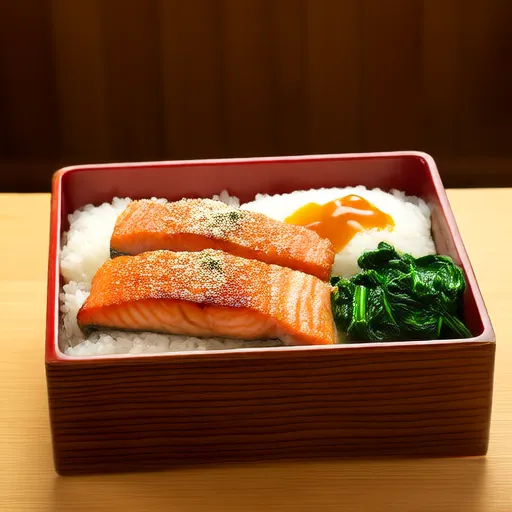 Grilled Salted Salmon Set Meal
