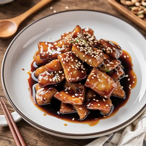 Soy Sauce Stir-fried Fish Cake