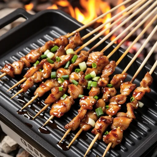Chicken Skewers with Teriyaki Sauce