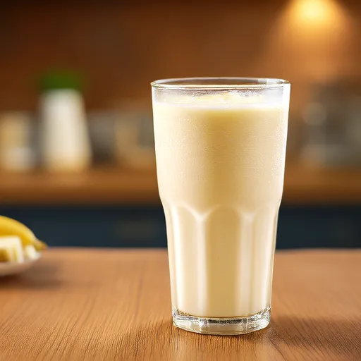 Milkshake de banana e ovo