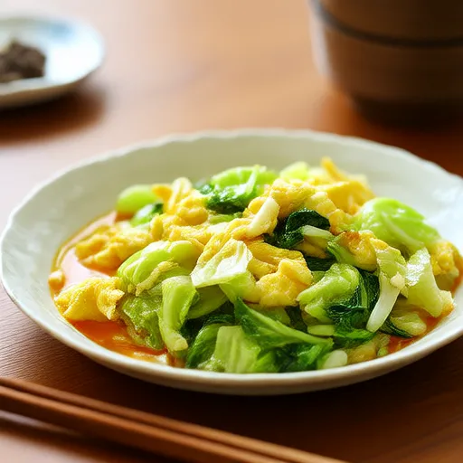 Stir-Fried Cabbage and Eggs
