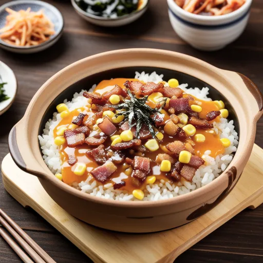 Cheese Rice with Bacon
