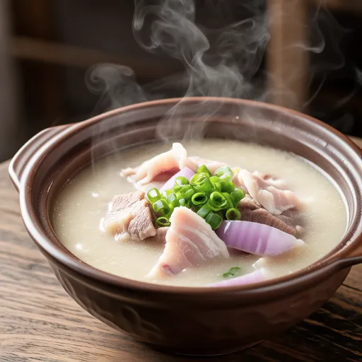 Satoimo and Pork Miso Soup