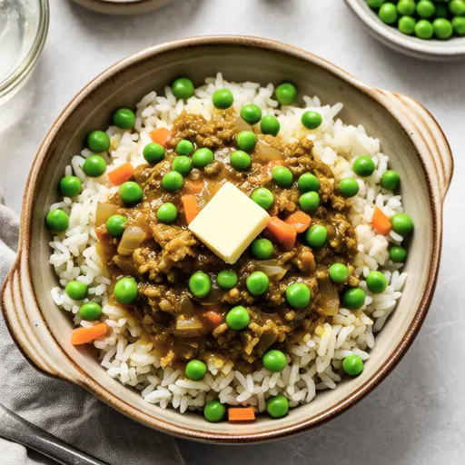 Green Pea Curry Pilaf