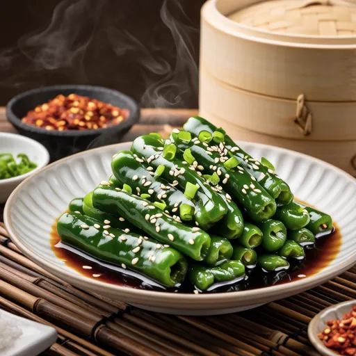 Steamed Shishito Peppers
