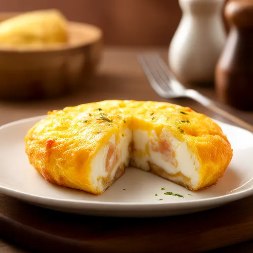 Omelete de legumes com queijo