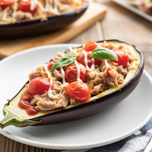 Eggplant Boat Gratin