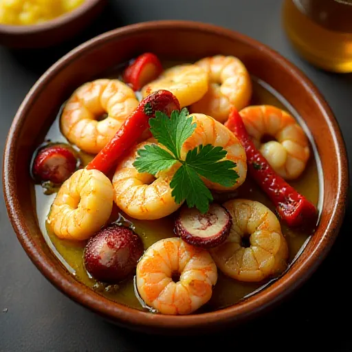 Seafood and Bitter Melon Ajillo