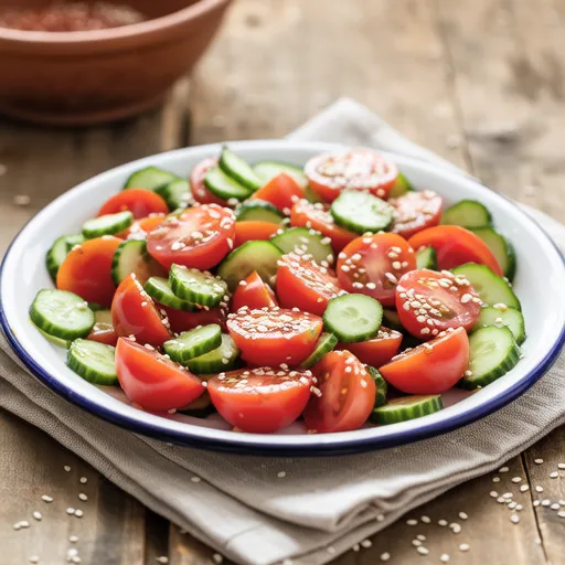 Comforting Tomato Cucumber Salad Recipe