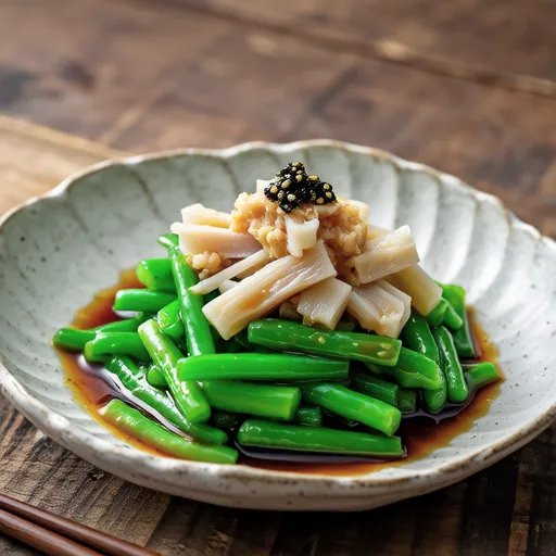 Nira and Nagaimo with Ume Dressing