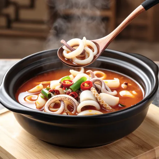 Spicy Squid Radish Soup