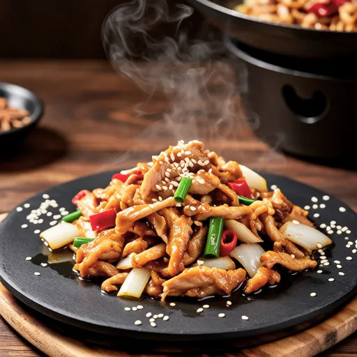 Chicken and Onion Stir-fry