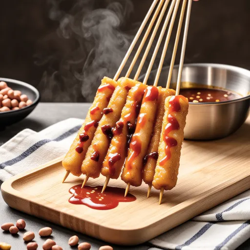Tteok-kkochi (Korean Rice Cake Skewers)