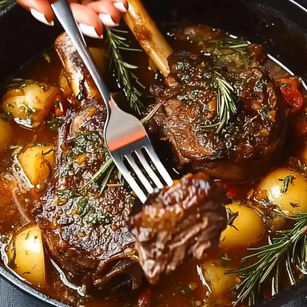 ハーブ煮込みラムシャンク