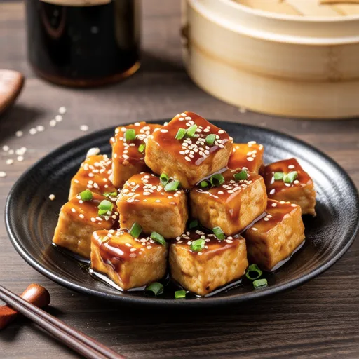 Sweet and Savory Braised Tofu
