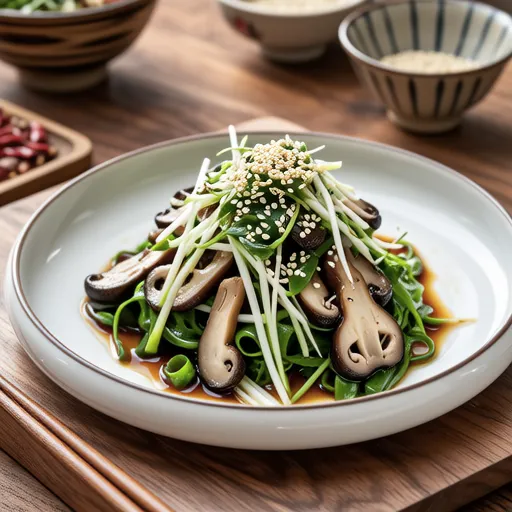 Shiitake and Bean Sprout Salad