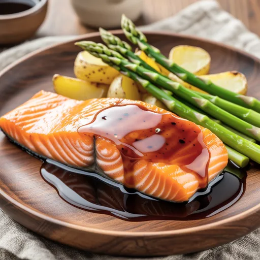 Potato and Salmon Butter Teriyaki