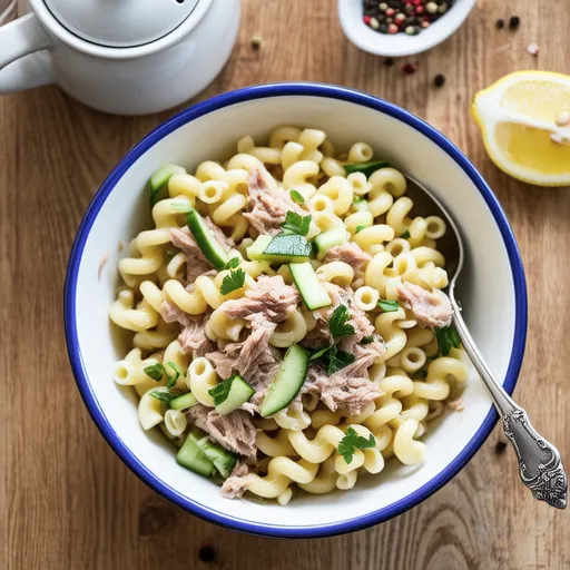 Tuna and Cucumber Macaroni Salad