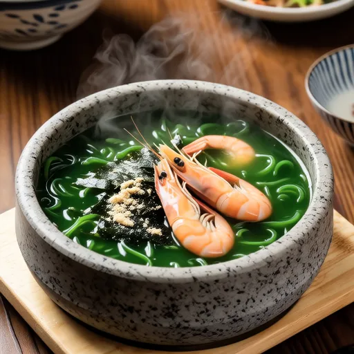 Shrimp Perilla Seaweed Soup