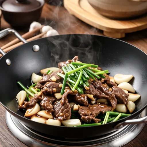 Beef and Garlic Stir-fry with Chives