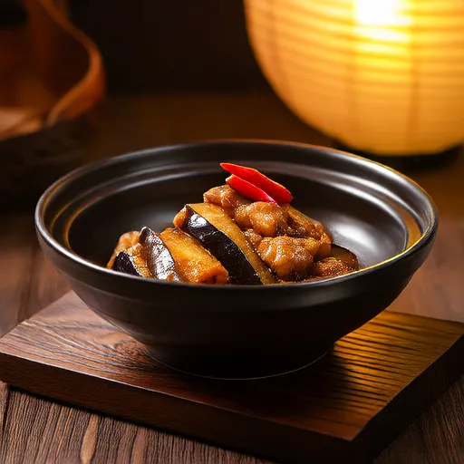 Braised Eggplant with Sweet and Spicy Miso Sauce