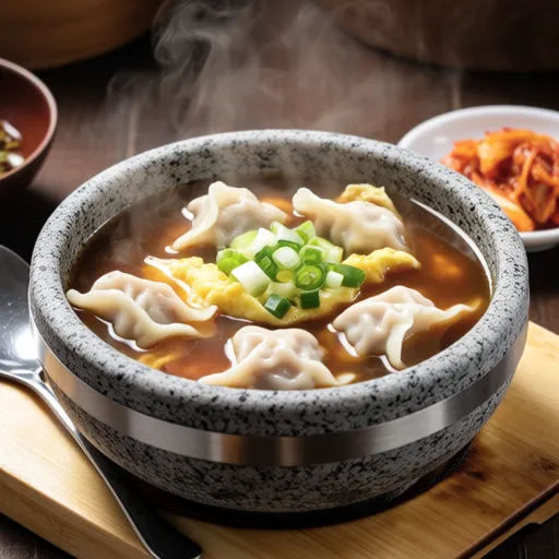 Tteok Mandu Guk (Rice Cake Dumpling Soup)