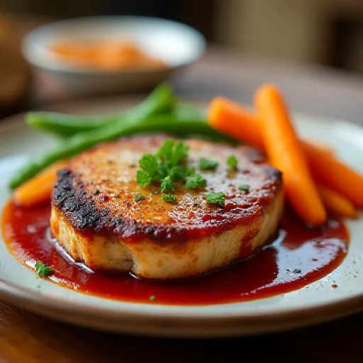 Pork Chop with Ketchup Sauce