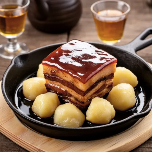 Meat Wrapped Potato Mochi