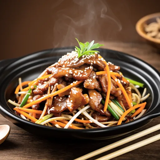 Pork and Carrot Light Salt Stir-fry
