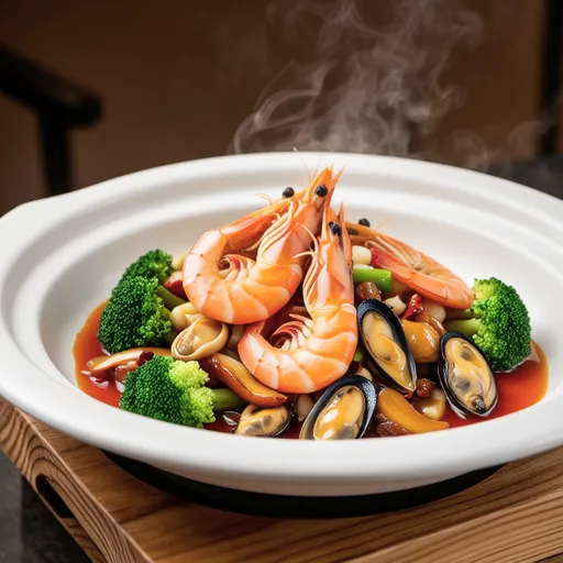 Shrimp and Broccoli Stir-fry with Chili Sauce