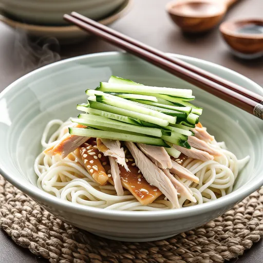 Sasami and Cucumber Vermicelli Salad