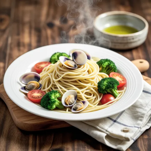 Broccoli and Clam Oil Pasta
