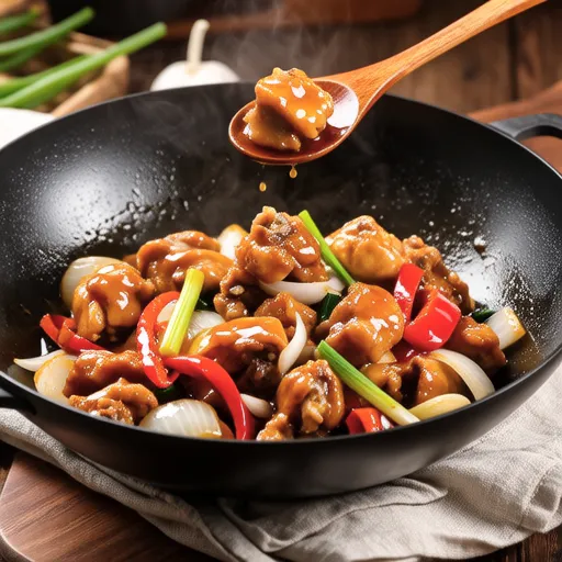 Paprika and Chicken Oyster Stir-fry