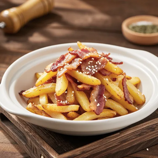 Potato Bacon Stir-fry