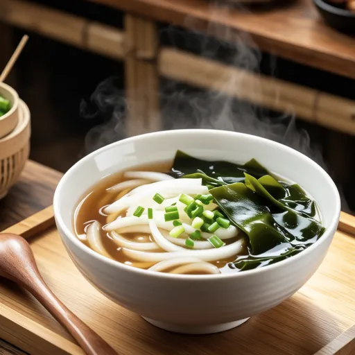 Onion and Wakame Chinese Soup