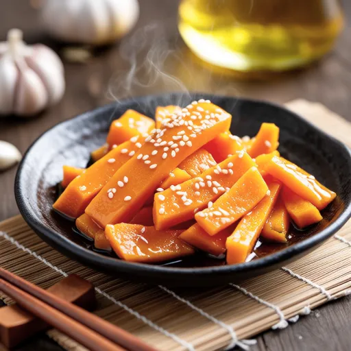 Stir-fried Pumpkin with Mentsuyu Namul