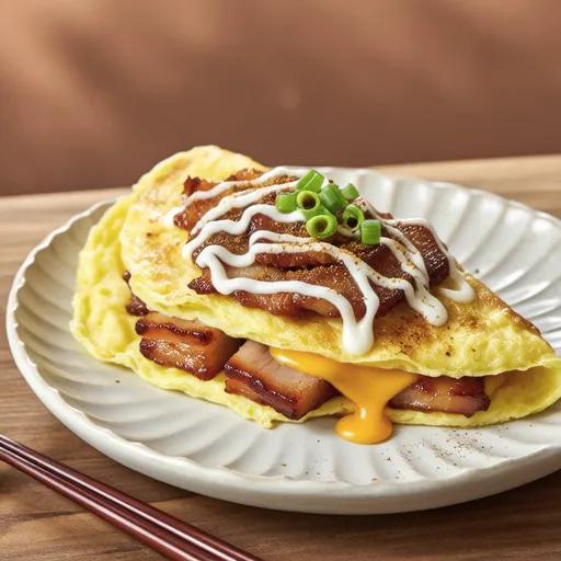 Negi Cheese Omelette