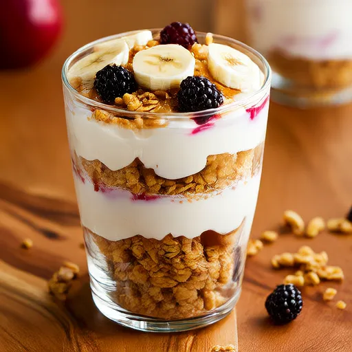 Parfait au yaourt et aux fruits