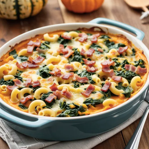 Pumpkin and Spinach Gratin