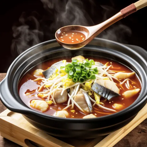 Clear Hangover Soup with Dried Pollack and Bean Sprouts